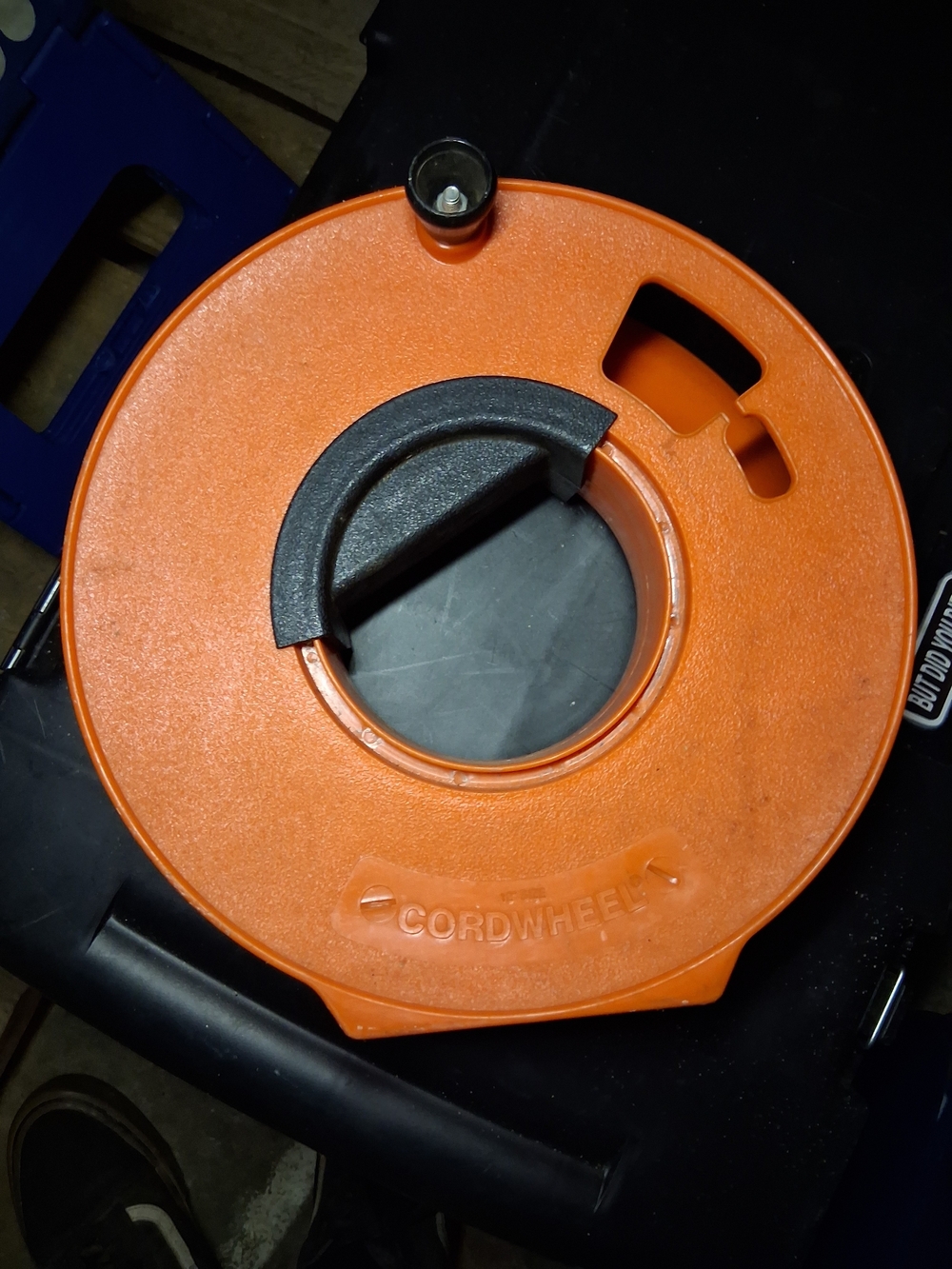 Orange Cord Wheel Reel